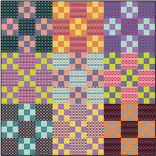 Load image into Gallery viewer, Checkmates Quilt Kit featuring with Checkmates Collection by Anna Maria from Northcott