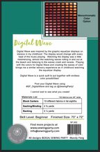 Load image into Gallery viewer, Digital Wave Quilt Pattern