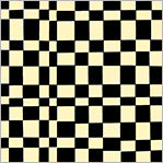 Pre-Order Kaleidoscope Checker in Ink/Vanilla Custard by Annabel Wrigley, Windham Fabrics, 54120D-11