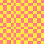 Pre-Order Kaleidoscope Checker in Glow/Limeade by Annabel Wrigley, Windham Fabrics, 54120D-13