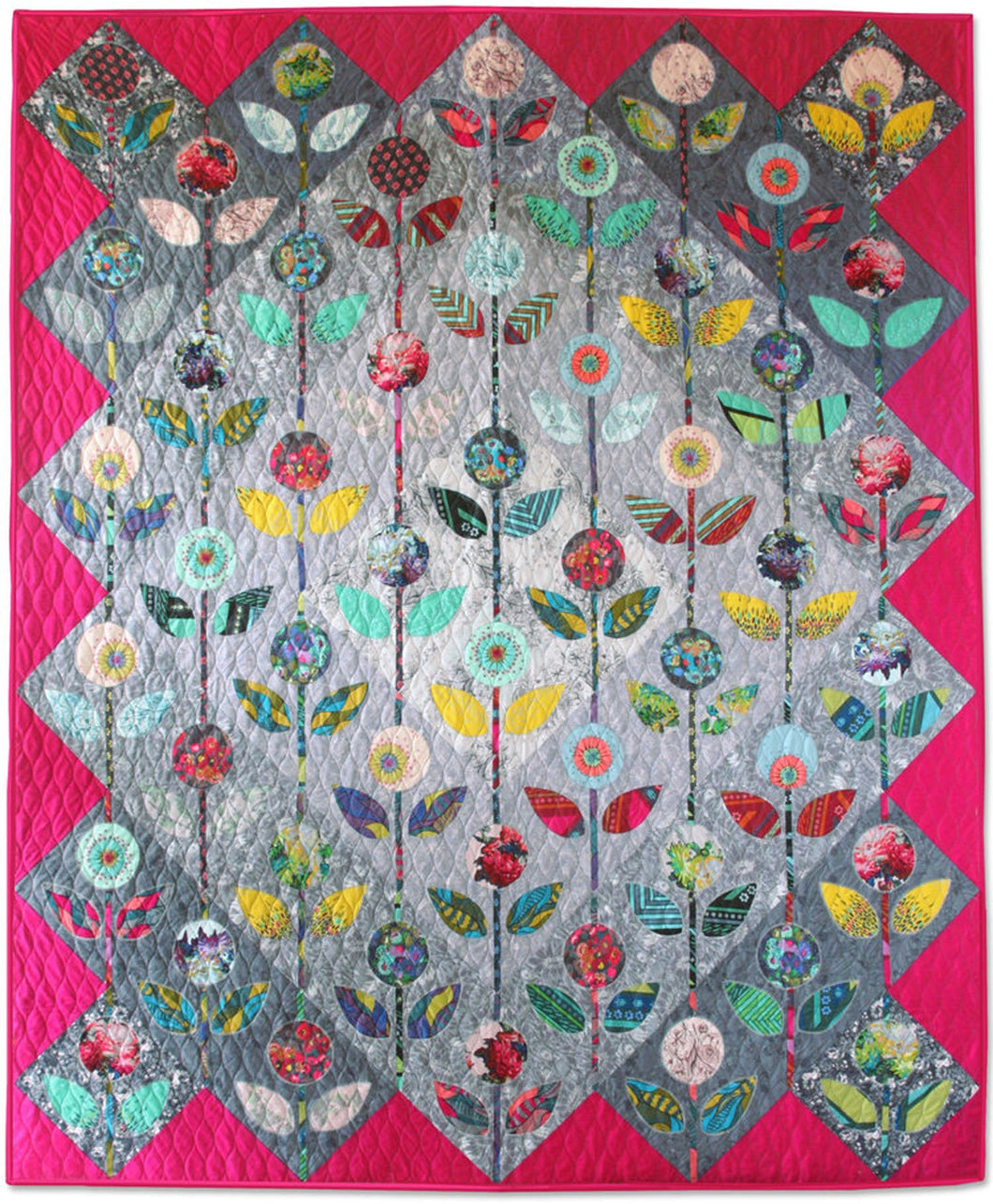 Folk Flower Quilt Pattern