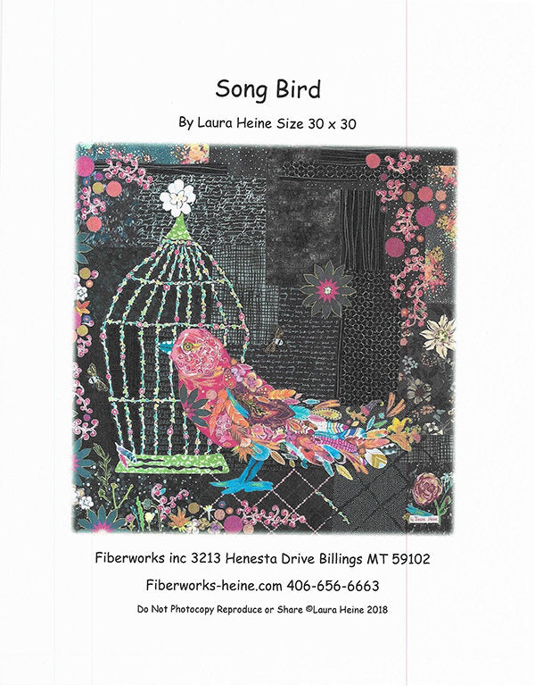 Song Bird Collage Pattern