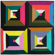 Load image into Gallery viewer, Big Log Cabin Quilt Pattern by Tara Faughnan
