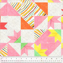 Load image into Gallery viewer, PRE-ORDER, Bee&#39;s Quilt in White, By Hand Collection by Heather Ross for Windham
