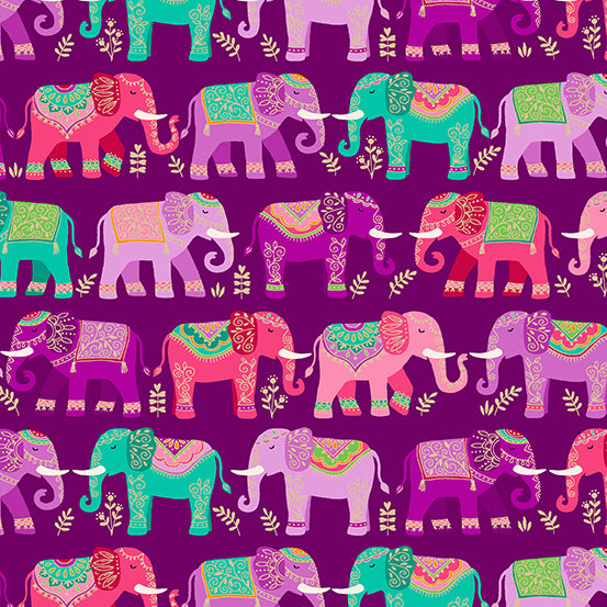 Elephants in Purple
