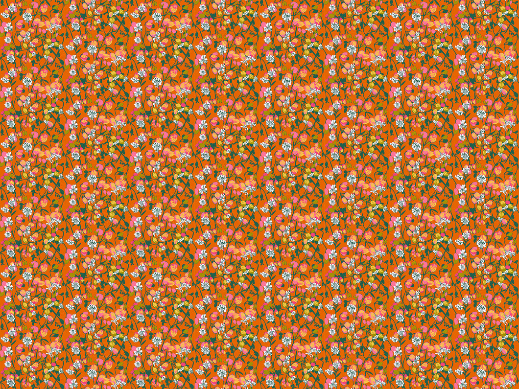 Pre-Order, Silene in Tangerine by Anna Maria from Jumpstart Collection, Northcott, AMT127-59L, Anna Maria Textiles