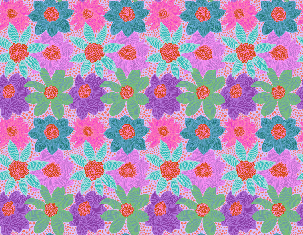 Pre-Order, Stars & Stripes in Lavender by Anna Maria from Jumpstart Collection, Northcott, AMT132-84V, Anna Maria Textiles
