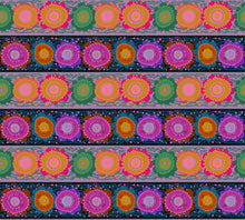 Load image into Gallery viewer, Pre-Order, Line Dance in Moonlight by Anna Maria from Perennial Borders Collection, Northcott, AMT135-84L, Anna Maria Textiles
