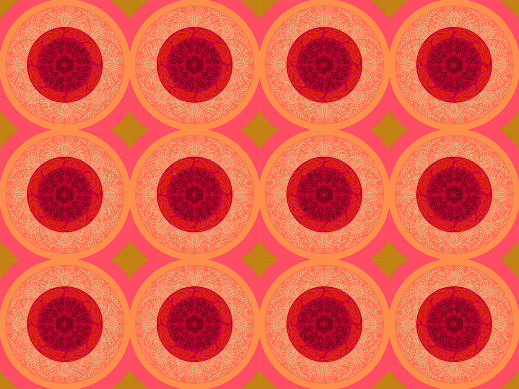 Pre-Order, Dolly in Taffy by Anna Maria from Perennial Borders Collection, Northcott, AMT138-38C, Anna Maria Textiles