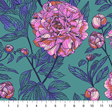 Pre-Order Indelible BAMT1003-78 Wide Backing Peony Anna Maria Textiles