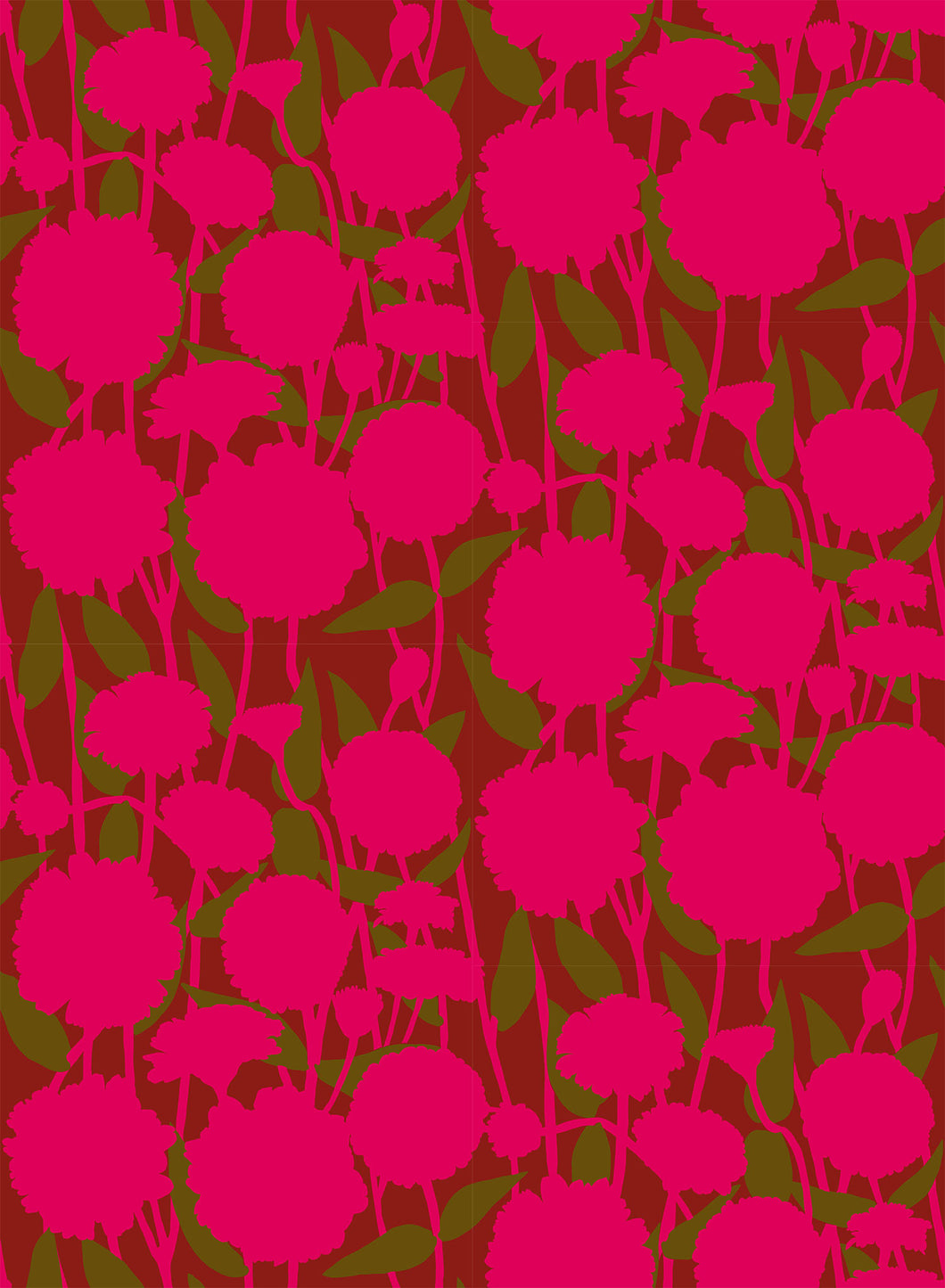 Pompom in Berry by Anna Maria from Silhouette Collection, Northcott, CLAMT103-25L