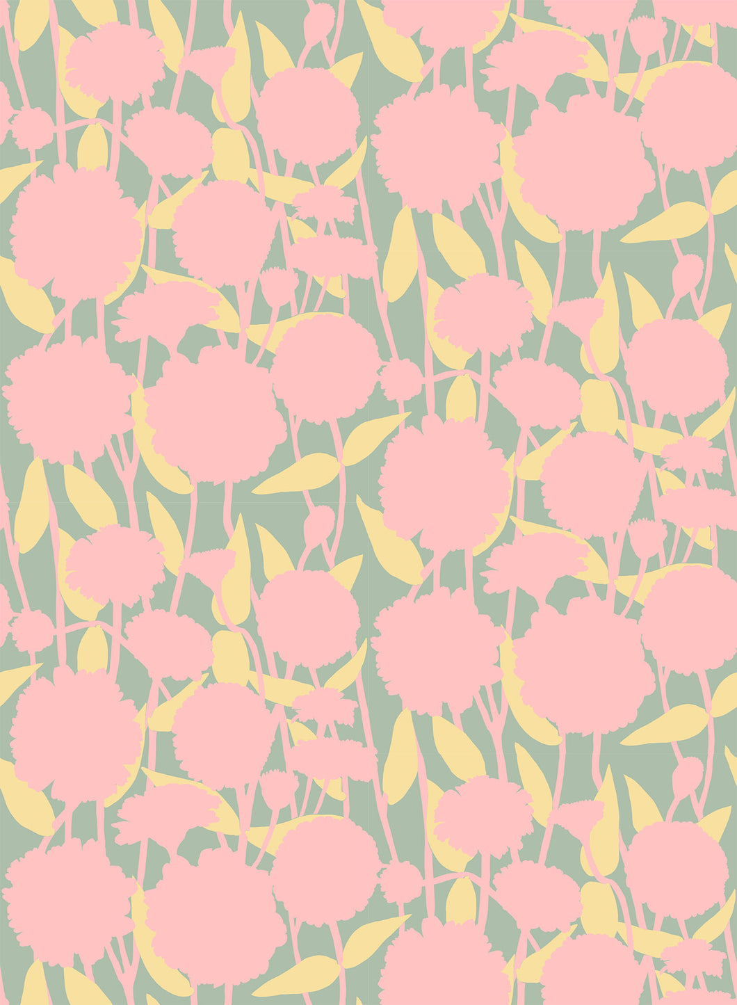 Pompom in Chalk by Anna Maria from Silhouette Collection, Northcott, CLAMT103-52V