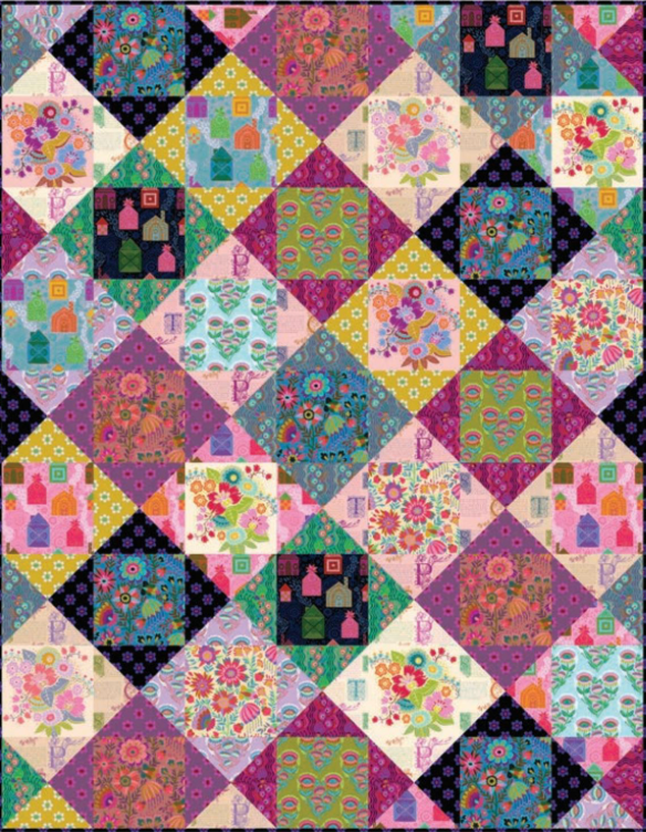 Pre-Order, Crossover Quilt Kit featuring with Allegory Collection by Anna Maria from Northcott