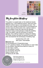 Load image into Gallery viewer, My Daughter&#39;s Wedding Quilt Pattern
