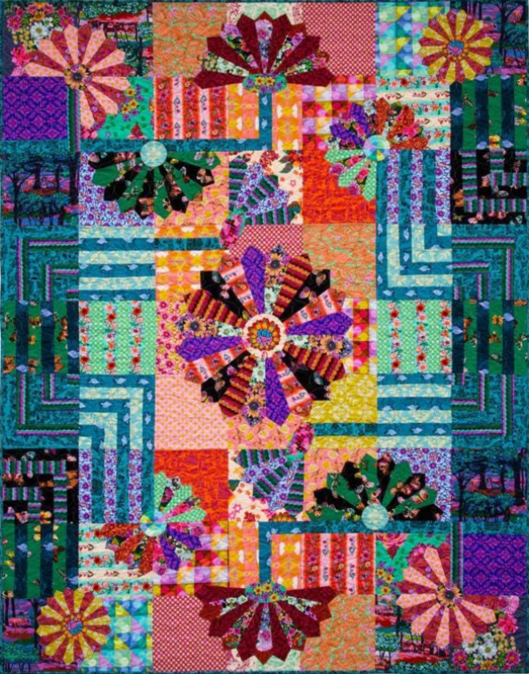 Fenceline Quilt Kit featuring Shooting Star Collection