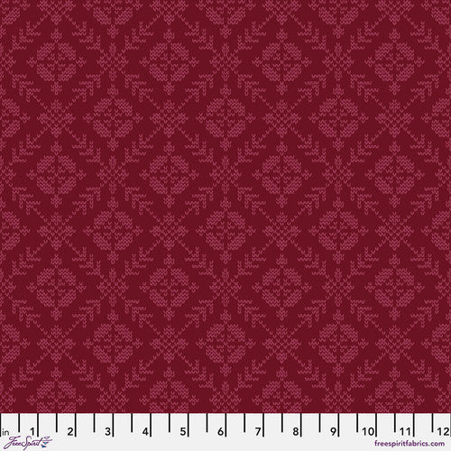 Pre-Order for Good Gracious Fair Isle sm in CRANBERRY