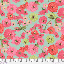 Load image into Gallery viewer, Pre-Order, Zinnia Toss in Aqua, Garden Collection
