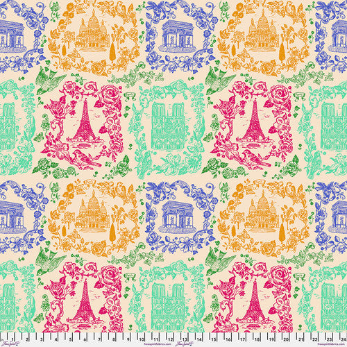 Pre-Order for A Spring In Paris, Sightseeing in Multi by Nathalie Lete, PWNL042.MULTI