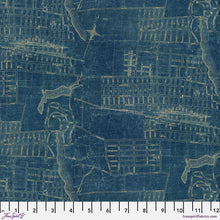 Load image into Gallery viewer, Map in Blue from Palette Blue by Tim Holtz for Freespirit, PWTH283.Blue
