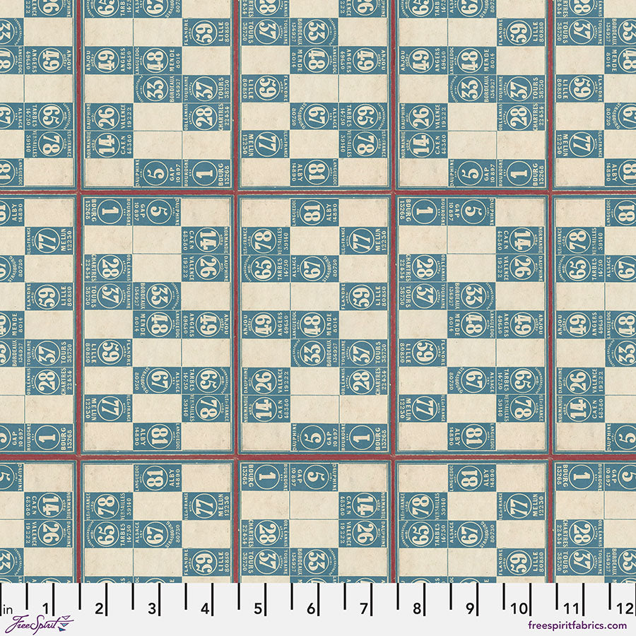Numbers in Blue from Palette Blue by Tim Holtz for Freespirit, PWTH286.Blue