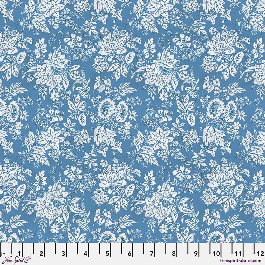 Tapestry in Blue from Palette Blue by Tim Holtz for Freespirit, PWTH287.Blue