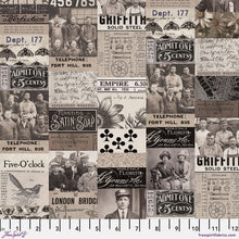 Load image into Gallery viewer, Pre-Order Eclectic Elements Palette Charcoal Fat Quarter Bundle by Tim Holtz for Freespirit Fabric
