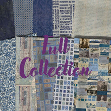 Load image into Gallery viewer, Typography in Indigo from Palette Indigo by Tim Holtz for Freespirit, PWTH295.Indigo
