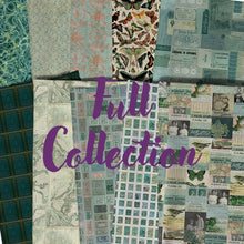 Load image into Gallery viewer, Pre-Order Eclectic Elements Palette TEAL Fat Quarter Bundle by Tim Holtz for Freespirit Fabric
