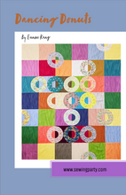 Load image into Gallery viewer, Dancing Donuts Quilt Pattern PDF
