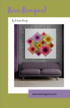 Load image into Gallery viewer, Rose Bouquet Quilt Pattern PDF
