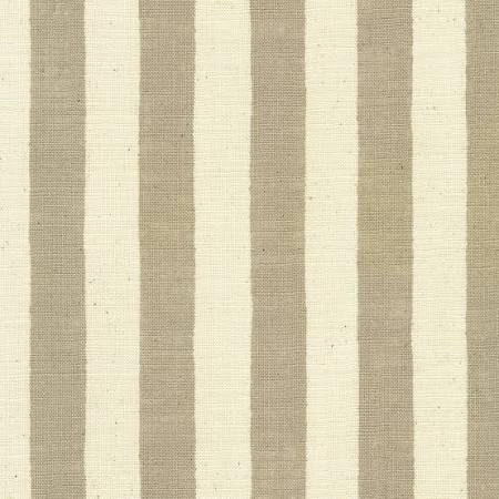 Cotton Flax Prints in Natural Stripes Designed by Sevenberry - Canvas Fabric from Robert Kaufman