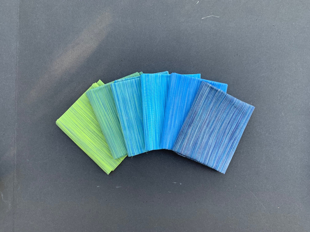 Spring Space Dye Woven Fat Quarter Bundle by FIGO