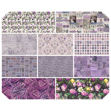 Load image into Gallery viewer, Pre-Order Eclectic Elements Palette Purple Fat Quarter Bundle by Tim Holtz for Freespirit Fabric
