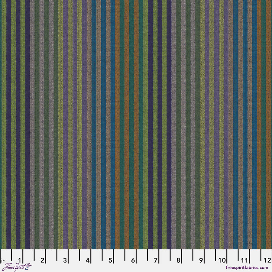 Pre-Order, Kaffe Fassett Woven Stripes, Caterpillar in Dark