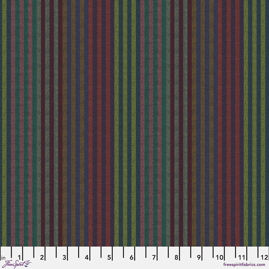 Pre-Order, Kaffe Fassett Woven Stripes, Caterpillar in Twilight