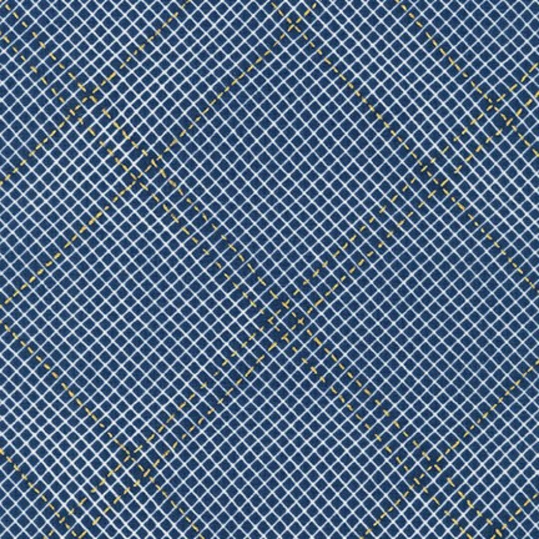 Tartan Single Border in Navy, AFRM-19932-3 Navy