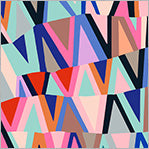 Pre-Order Kaleidoscope Wavelength in Majorelle Blue by Annabel Wrigley, Windham Fabrics, 54118D-5