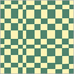 Load image into Gallery viewer, Pre-Order Kaleidoscope Checker in Agave/Vanilla Custard by Annabel Wrigley, Windham Fabrics, 54120D-2
