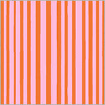 Load image into Gallery viewer, Pre-Order Kaleidoscope Mini Stripe in Posy/Pumpkin by Annabel Wrigley, Windham Fabrics, 54121D-4
