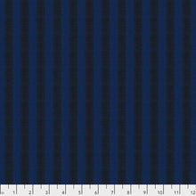 Load image into Gallery viewer, Shot Cotton Stripes in Midnight
